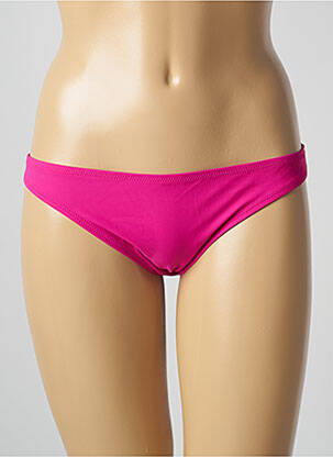 Bas de maillot de bain effet matière satinée culotte rose ANTIGEL femme