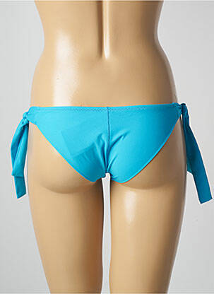 Bas de maillot de bain tissage satiné bikini bleu ANTIGEL femme