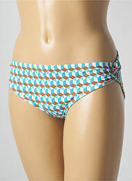 Bas de maillot de bain tissage satiné culotte bleu SUNFLAIR femme