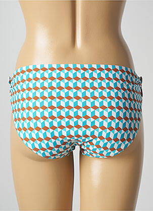 Bas de maillot de bain tissage satiné culotte bleu SUNFLAIR femme