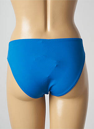 Bas de maillot de bain tissage satiné culotte bleu LIDEA femme