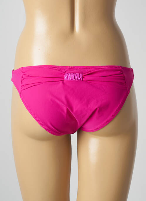 Bas de maillot de bain effet matière satinée culotte rose ANTIGEL femme