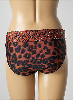 Bas de maillot de bain tissage satiné culotte marron MARIE JO femme