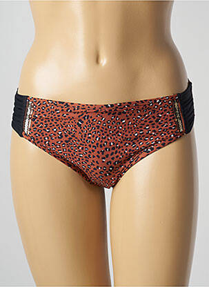 Bas de maillot de bain tissage satiné culotte marron MARIE JO femme
