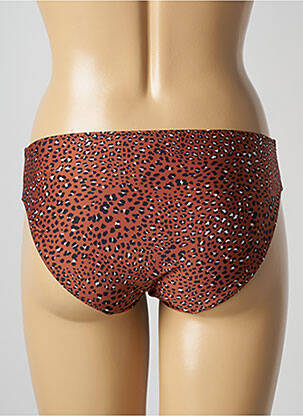 Bas de maillot de bain tissage satiné culotte marron MARIE JO femme