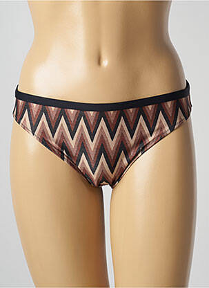 Bas de maillot de bain stretch culotte marron MARIE JO femme