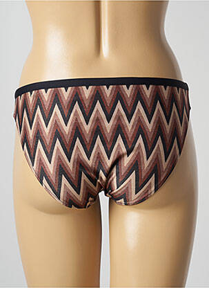 Bas de maillot de bain stretch culotte marron MARIE JO femme
