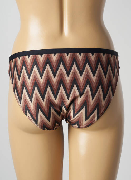Bas de maillot de bain stretch culotte marron MARIE JO femme