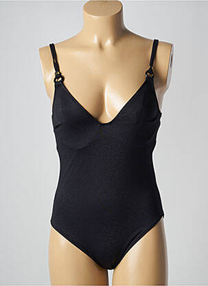 Maillot de bain 1 pièce stretch haut triangles noir MARIE JO femme