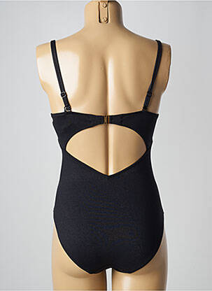 Maillot de bain 1 pièce stretch haut triangles noir MARIE JO femme
