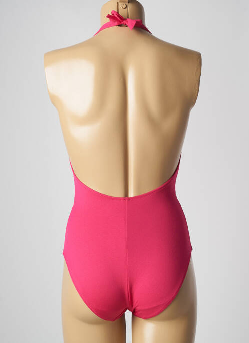 Maillot de bain 1 pièce stretch haut triangles rose MARIE JO femme