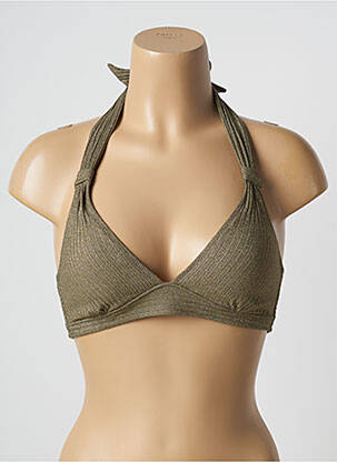 Haut de maillot de bain stretch haut soutien-gorge moulé vert MARIE JO femme
