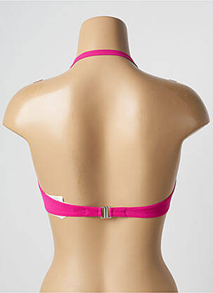 Haut de maillot de bain stretch haut soutien-gorge moulé rose ANTIGEL femme