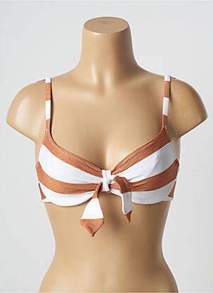 Haut de maillot de bain stretch haut soutien-gorge emboitant marron MARIE JO femme