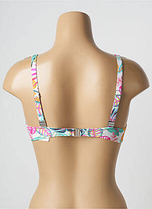 Haut de maillot de bain stretch haut soutien-gorge emboitant bleu ANTIGEL femme