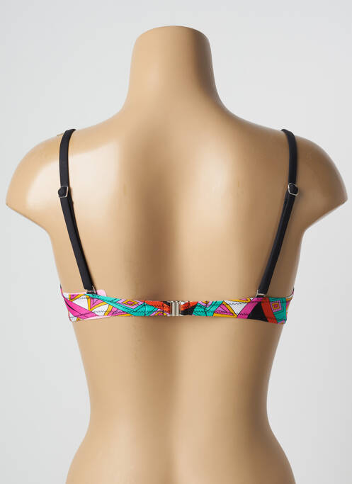 Haut de maillot de bain stretch haut soutien-gorge emboitant noir ANTIGEL femme