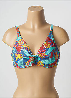 Haut de maillot de bain haut soutien-gorge emboitant haut soutien-gorge emboitant bleu ANTIGEL femme