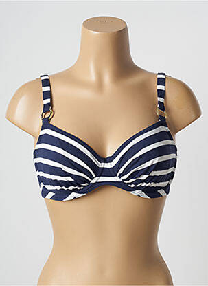 Haut de maillot de bain stretch haut soutien-gorge emboitant bleu PRIMA DONNA femme