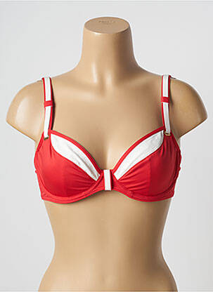 Haut de maillot de bain stretch haut soutien-gorge emboitant rouge PRIMA DONNA femme