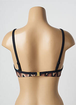 Haut de maillot de bain stretch haut soutien-gorge moulé marron MARIE JO femme