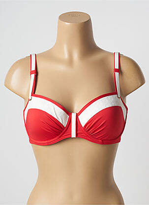 Haut de maillot de bain stretch haut soutien-gorge moulé rouge PRIMA DONNA femme
