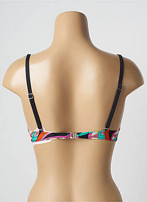 Haut de maillot de bain stretch haut soutien-gorge push-up noir ANTIGEL femme