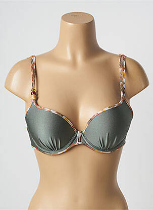 Haut de maillot de bain stretch haut soutien-gorge push-up vert MARIE JO femme