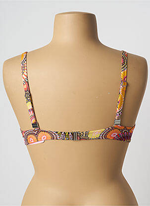 Haut de maillot de bain stretch haut soutien-gorge emboitant orange ANTIGEL femme