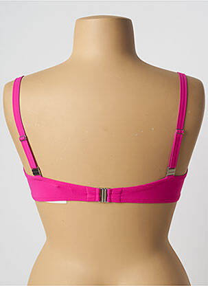 Haut de maillot de bain stretch haut soutien-gorge emboitant rose ANTIGEL femme