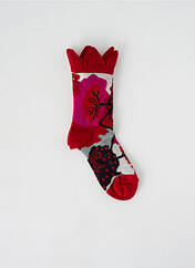 Chaussettes rouge BERTHE AUX GRANDS PIEDS pour femme seconde vue