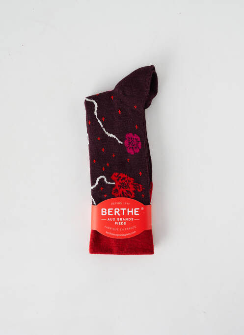 Chaussettes violet BERTHE AUX GRANDS PIEDS pour femme