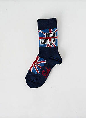 Chaussettes imprimé fantaisie bleu BERTHE AUX GRANDS PIEDS garçon