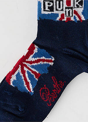 Chaussettes imprimé fantaisie bleu BERTHE AUX GRANDS PIEDS garçon