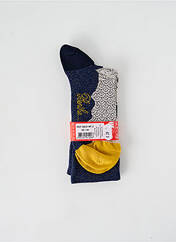 Chaussettes bleu BERTHE AUX GRANDS PIEDS pour femme seconde vue