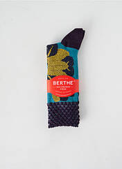 Chaussettes violet BERTHE AUX GRANDS PIEDS pour femme seconde vue