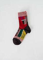 Chaussettes rouge BERTHE AUX GRANDS PIEDS pour fille seconde vue