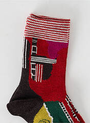 Chaussettes rouge BERTHE AUX GRANDS PIEDS pour fille seconde vue