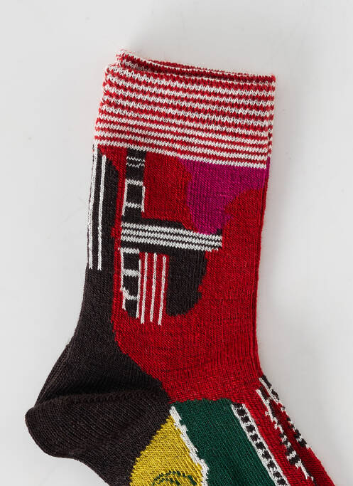 Chaussettes rouge BERTHE AUX GRANDS PIEDS pour fille