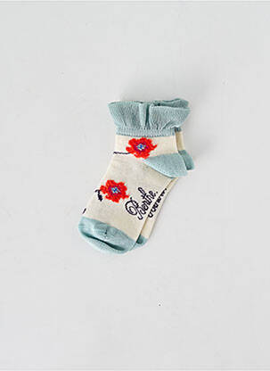 Chaussettes stretch bleu BERTHE AUX GRANDS PIEDS fille