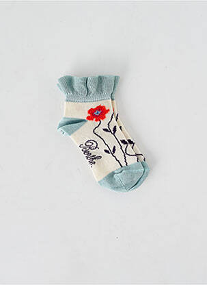 Chaussettes stretch bleu BERTHE AUX GRANDS PIEDS fille