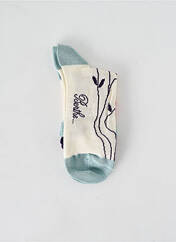 Chaussettes bleu BERTHE AUX GRANDS PIEDS pour femme seconde vue