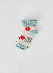 Chaussettes bleu BERTHE AUX GRANDS PIEDS pour fille seconde vue