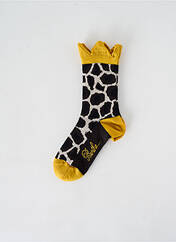 Chaussettes jaune BERTHE AUX GRANDS PIEDS pour fille seconde vue