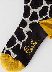 Chaussettes jaune BERTHE AUX GRANDS PIEDS pour fille seconde vue