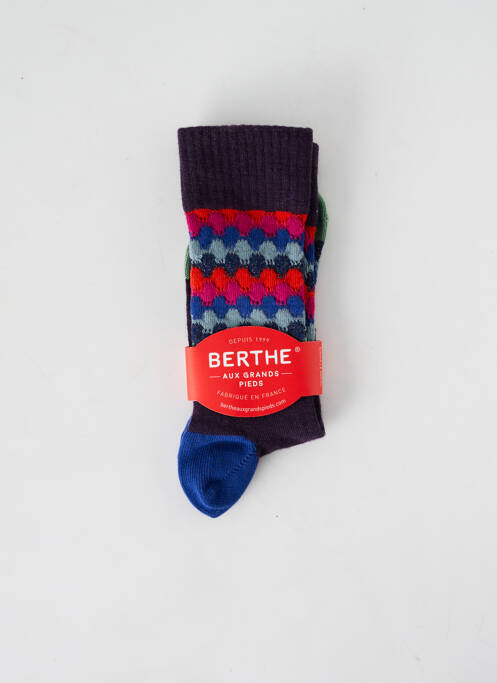 Chaussettes violet BERTHE AUX GRANDS PIEDS pour femme