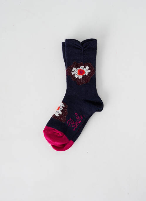 Chaussettes bleu BERTHE AUX GRANDS PIEDS pour fille