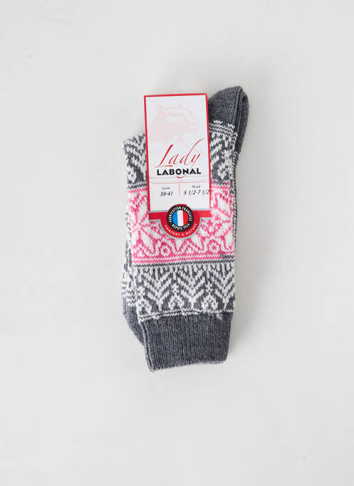 Chaussettes gris LABONAL pour femme