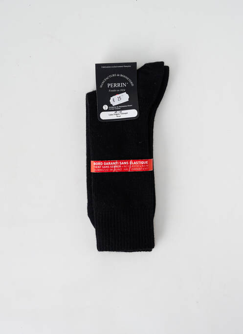 Chaussettes noir PERRIN pour homme