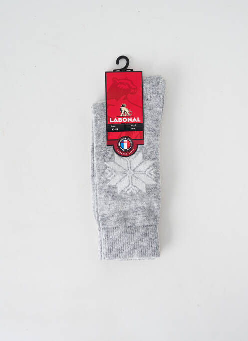 Chaussettes gris LABONAL pour homme