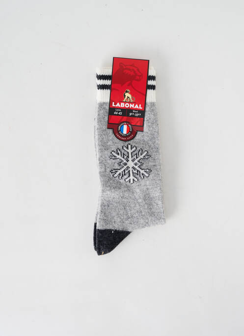 Chaussettes gris LABONAL pour homme